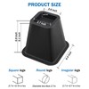 ANNKUT 6 Inch Heavy Duty Bed Risers, Furniture Risers for