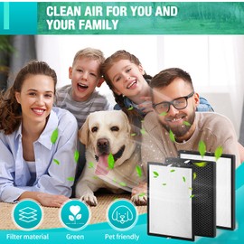 SINLJXDD 3Pack 818 Replacement Filter Compatible with Okaysou Apollo 818 Air Purifier Filter,3-in-1 Pre-Filter True HEPA Filter and Activated Carbon Filter(818 3Pack)