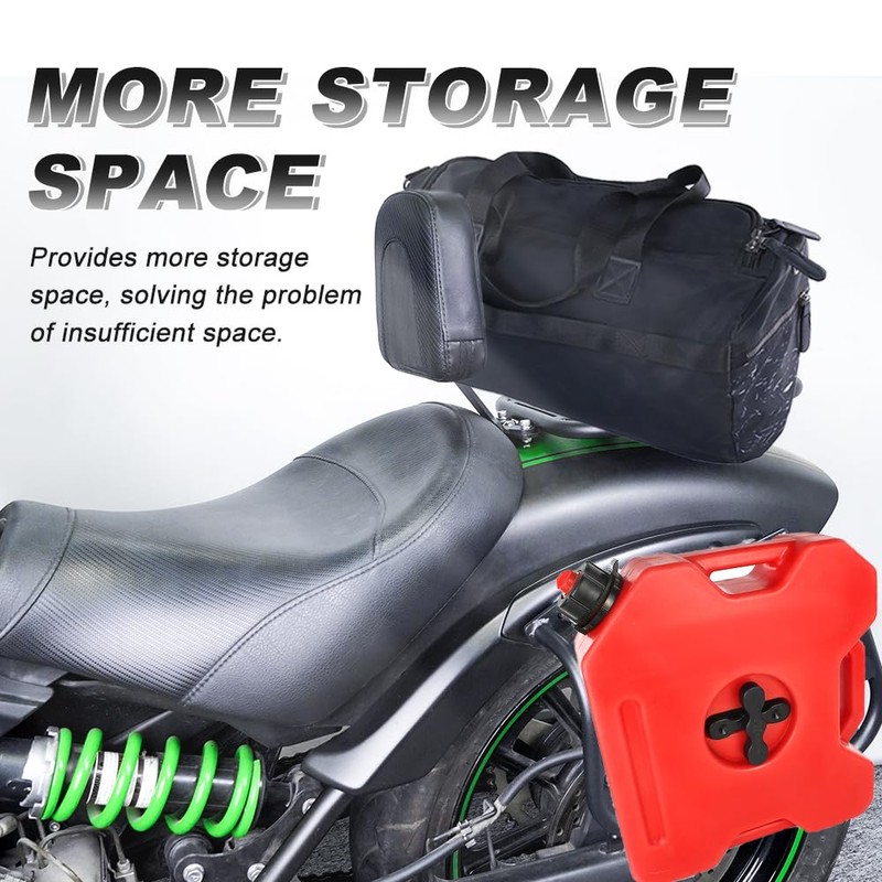 Xitomer Motorcycle Side Rack & Rear Rack with Driver Backrest