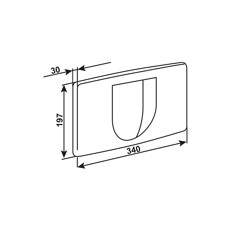 CORNAT APV200 Operating Plate Front White