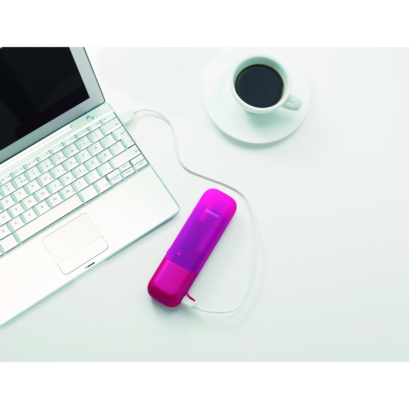 オムロン 音波電動歯ブラシ メディクリーンPORTABLE ピンク HT-B601-PK