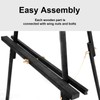 Falling in Art 65" A-Frame Tripod Easel Stand, Wooden Display