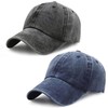 Gorras para Hombre y Mujer, 2 Piezas Gorra 100% Algodón