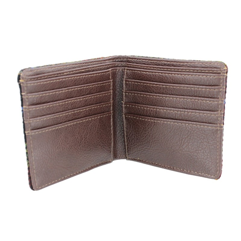 Glen Appin Harris Tweed Bi-fold Wallet LB2007 Colour 59 Rust