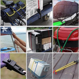 DEDC Auto Gepäcknetz, Universal Kofferraumnetz Schutznetz Elastisch Kofferraum Aufbewahrung Netz aus Nylon 90x40cm für Meisten Fahrzeugtypen mit Aufbewahrungstasche (90x120cm)