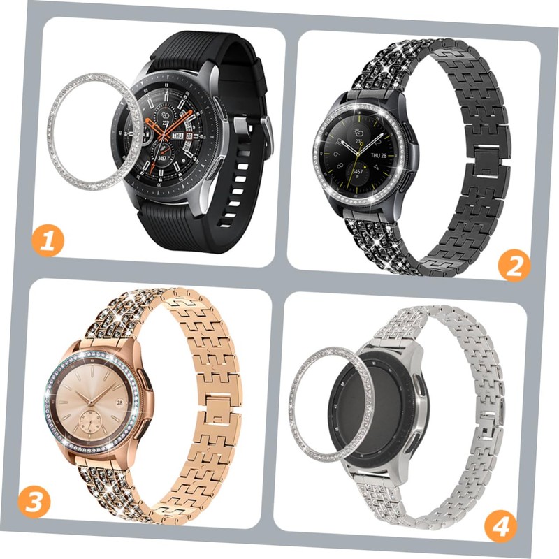 BIUDECO Shiny Bezel Protector for Watch Stylish Watch Frame with