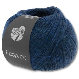 Frida's Wollhaus Lana Grossa 50g Ecopuno Net Yarn Cotton Merino Alpaca Wool Yarn 69 Colours (43 - Midnight Blue)