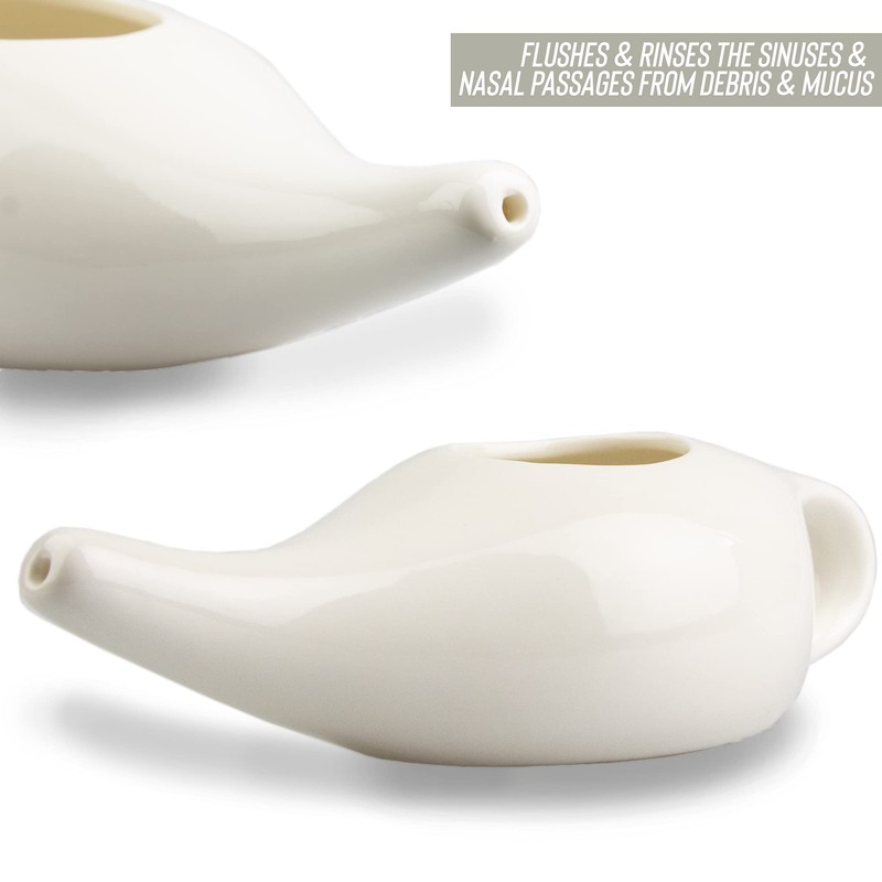 Myga RY1186 Ceramic Nasal Neti Pot, Neti-Pot Sinus Rinse Pot