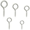 110 PCS Self Tapping Eye Screw Hooks Eye Bolts with