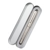 Hongdian 100 Piston Fountain Pen Silver Steel, Iridium Medium Nib