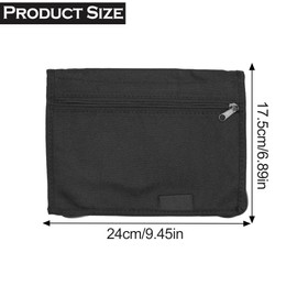 Ltsbaed Fahrzeugmappe Dokumentenmappe A5, Auto Handschuhfach Organizer, Auto aufbewahrungsmappe Organizer, 24 x 17,5 cm, Mehreren Fächern, für Karten Autozubehör Bordmappe, Schwarz