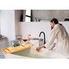 RoyalHouse Bamboo Bathtub Caddy Tray, Expandable Bath Table Over Tub