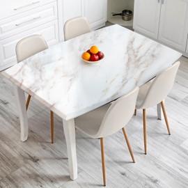 rabbitgoo Glossy Marble Contact Paper Peel and Stick Wallpaper 11.8" x 78.7" Countertop Furniture Waterpoof Self Adhesive Removable Cover for Kitchen Bathroom Cabinet Drawer Shelf Liner Vinyl Roll