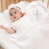 Pinuotu Baby Baptism Blanket – 100% Cotton Knit Christening Blanket