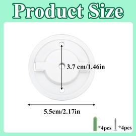 2 Set Smart Camera Wall Mounting Base Security Mounting Base Universal Mounting Holder with Screw for Monitoring Camera