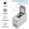 Pack of 2 Surface-Mounted Fuse Boxes, Small Distribution Box, IP65-1
