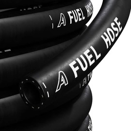 6mm ID Black 2 Metre Length Fuel and Oil Resistant Rubber Hose
