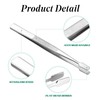 2Pcs Stamp Tweezers Flat Paddle End Style Stamp Tongs Curved