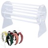Jindizi Acrylic Headband Holder Organizer,Clear Hair Band Ear Display Stand