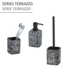 Terrazzo Toilet Brush Set Black