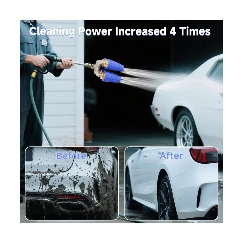 Jeogejin 4-in-1 Turbo Nozzle Pressure Washer,Quadrup