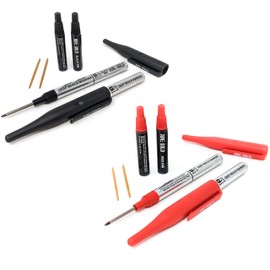 June Gold 2 Black and 2 Red Deep Reach Markers - Ink and Tip Refills Included