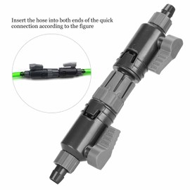 Aquarium Filter Connector, 16-22mm Aquarium Water Control Valve Aquarium Hose Pipe Quick Release Connector, FishTank Water Control, Filters Parts for Aquarium (K-12/16mm)