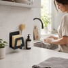 Kitchen Sink Sponge Holder for Counter Organization – Metal Sink
