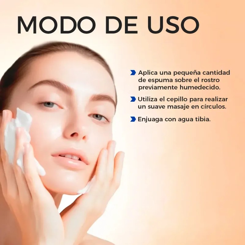 Bioaqua Limpiador Facial De Arroz 120ml Exfoliante Cepillo