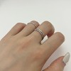 925 Sterling Silver Minimalist Hammered Skinny Knuckle Stacking Rings for