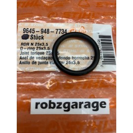 GENUINE STIHL STIHL GAS FUEL CAP 23x3.5 O-RING 9645-948-7734 026 MS150 MS200T MS201T MS260 B12