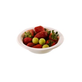 200 PACK 12 oz Heavy Duty Disposable Bowls 100% Compostable, Eco Friendly White Bagasse Bowls Bamboo Fiber Bio Degradable, Sturdy Tree Free Heat and Liquid Resistant Parties, Restaurants, Cereal Bowl