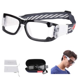 SooGree Sports Goggles Glasses Men Racquetball Basketball Football Eyewear Protective Glasses Shock Collision Lens Replaceable