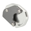 Motorcycle Side Stand Extension Plate Aluminum Alloy Gray Rustproof Replacement
