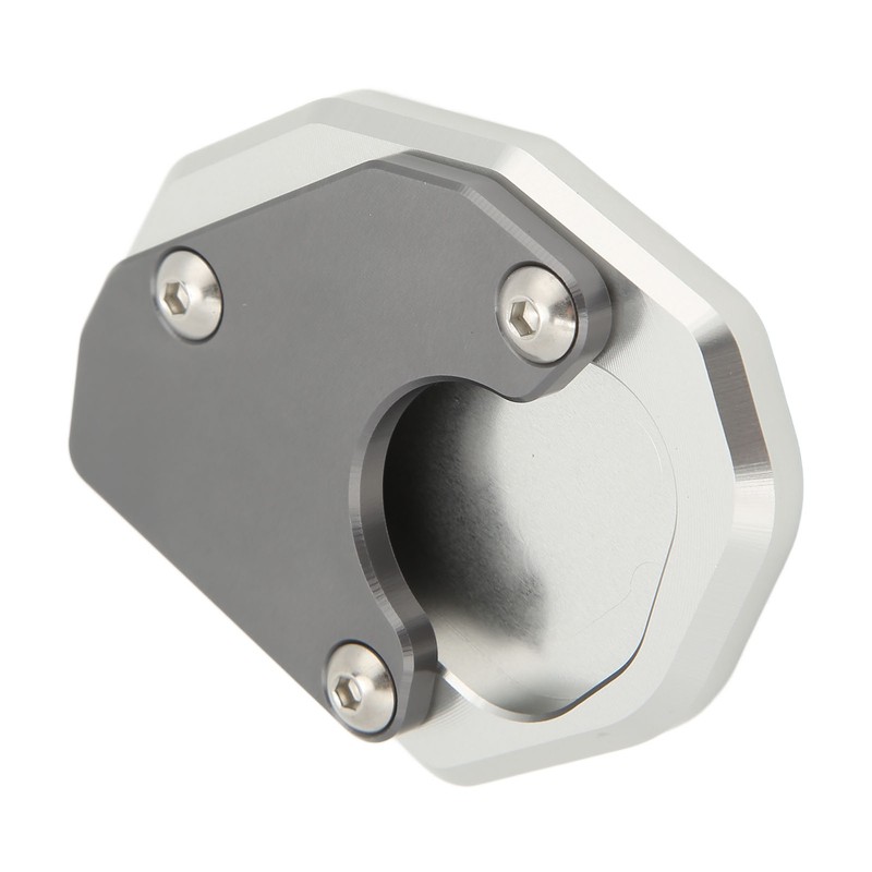 Motorcycle Side Stand Extension Plate Aluminum Alloy Gray Rustproof Replacement
