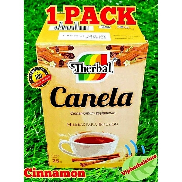  Te de Canela / Cinnamon Tea Therbal 25 bags 0.03 oz each Cinnamomum Zeylanicum