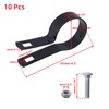 Oedema 15 Pcs 1-7/8" Chain Link Brace Band Black Iron