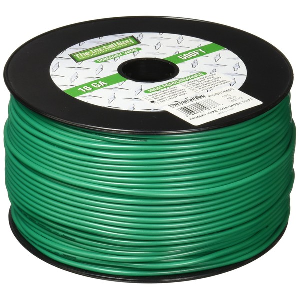 Install Bay PWGN16500 Primary Wire 16 Gauge - Green (500