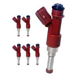 Amblee 6-Count Fuel Injector Compatible with Lexus ES350 /RX350 2007-2012, Toyota Avalon/Camry/Highlander /RAV4 /Sienna/Venza 2005-2015 - V6 3.5L - Replacement for 23250-0P040 FJ763 232090P040