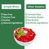 Simple Mixes Natural Gelatin Dessert, Cherry, Healthy Snack, Dye-Free, No
