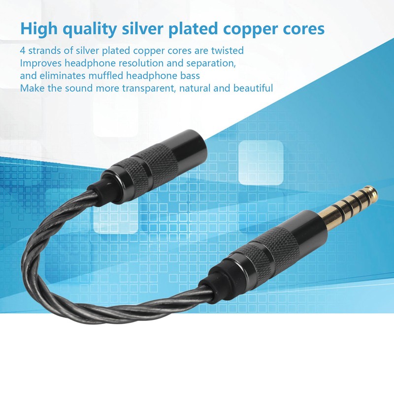 4.4mm Balanced Male to 3.5mm Stereo Female Adapter Cable for