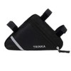 Aiqeer 1 Pcs Black Bike Triangle Bag, Bicycle Front Frame