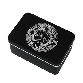 Knana Tarot Card Holder Iron Tarot Card Box Tarot Accessories Large Tarot Card Storage (Tree)