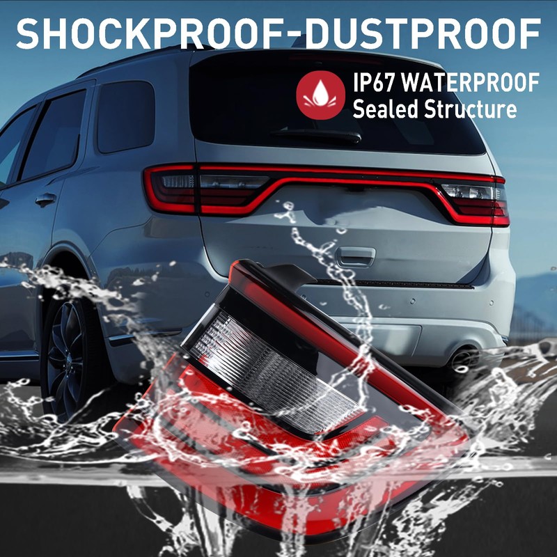 Duolctrams Outer LED Tail Light Rear Lamp Assembly Compatible with