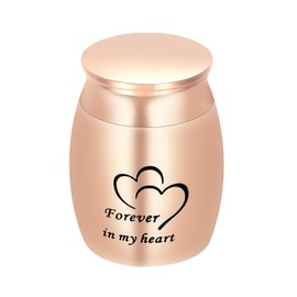 AIWENXI Small Keepsake Urns for Human Ashes Cremation Urns for Ashes Stainless Steel Funeral Memorial Ashes Holder Cremation Jewellery Small Ashes Urns for Pet Dog Cat(3pcs/set)