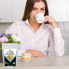 Mayan's Secret Organic Maca Root Powder 16oz - USDA Certified, Non-GMO, Vegan Superfood for Smoothies, Baking, Breakfast & Desserts