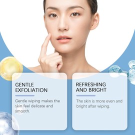 Pads Ácido Glicólico AHA BHA Exfoliante Facial Limpieza Poros Control Grasa Centella asiática exfoliación diaria piel grasa puntos negros limpieza profunda rostro suave