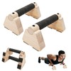 Parallettes Bars - Wooden Calisthenics Equipment for Handstand Training, Push