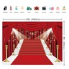 INRUI Red Curtain Stage Photography Background Red Carpet Film Red