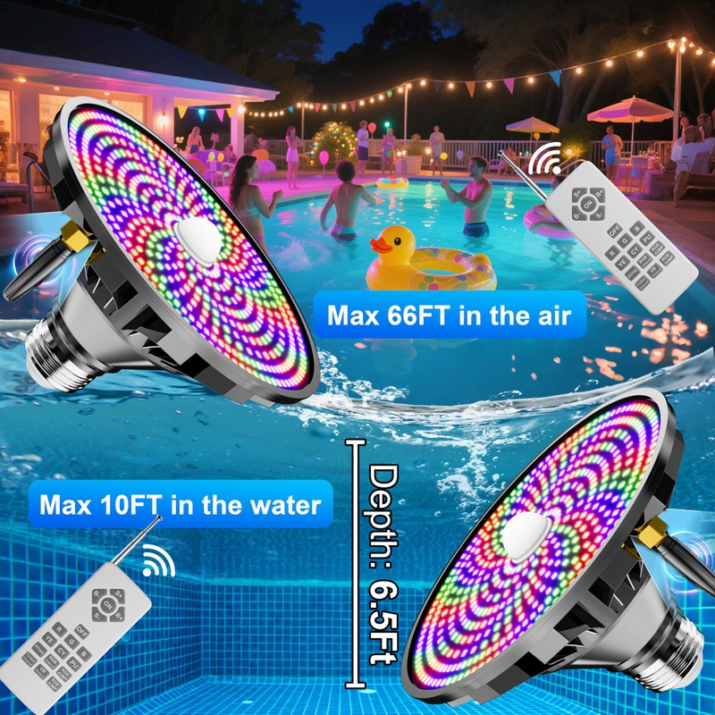 Vzyhik Pool Lights for Inground Pool LED Pool Light Bulb
